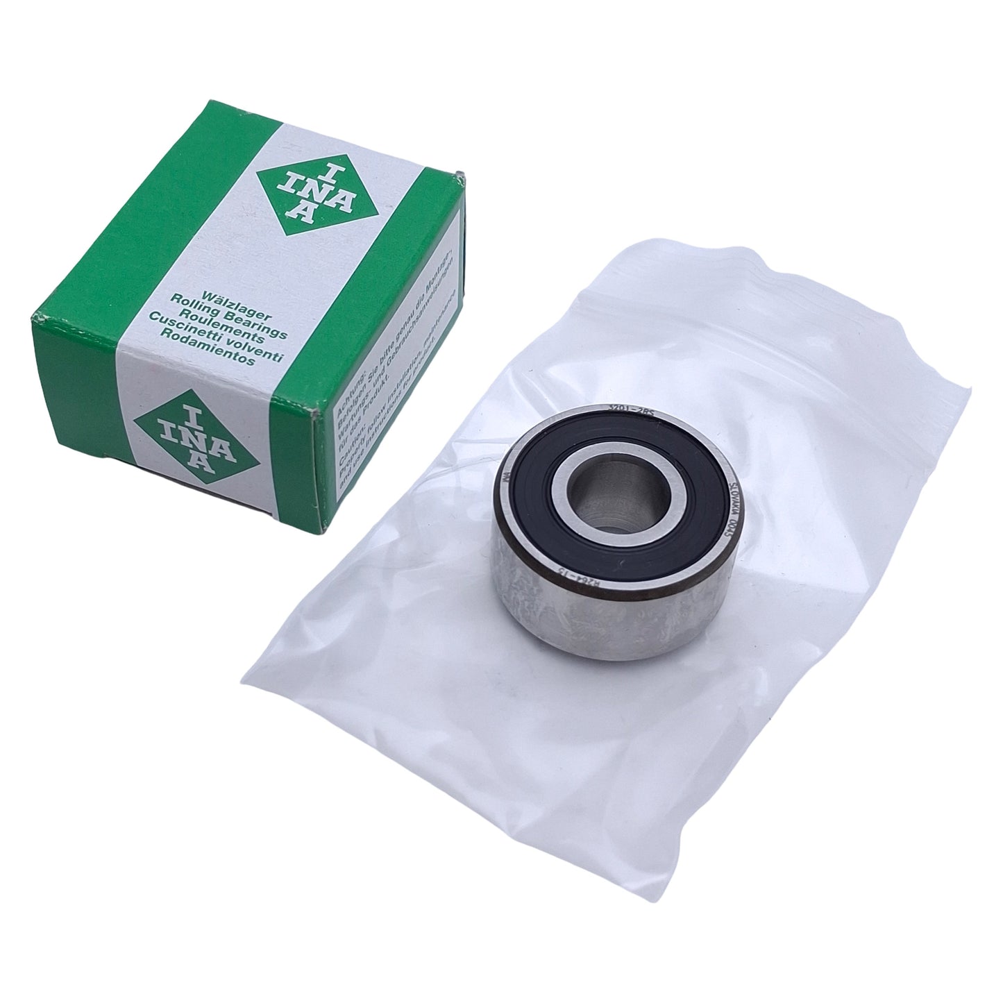 New INA 3201-2RS Angular Contact Ball Bearing 32mm OD, 12mm Bore, 15,000r/min