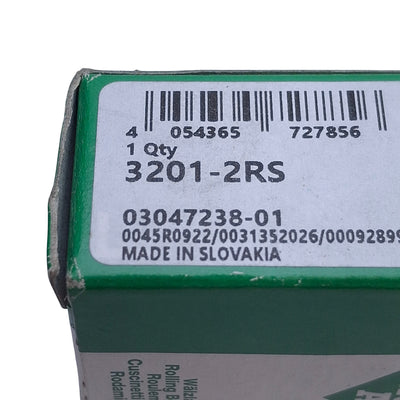 New INA 3201-2RS Angular Contact Ball Bearing 32mm OD, 12mm Bore, 15,000r/min