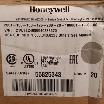 New Honeywell 2001-100-150-126-200-20-100001-1-0-00 HercuLine 2000 Actuator, 120VAC