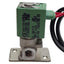 Used Asco U8256B46V Solenoid Valve, 2-Way NC, 1/8in NPT, 135psi, 110/120VAC Coil