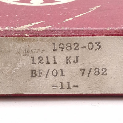 New – Open box SKF 1211 KJ Self-Aligning Ball Bearing, ø55mm ID, 100mm OD, 21mm Width, 2380lbf