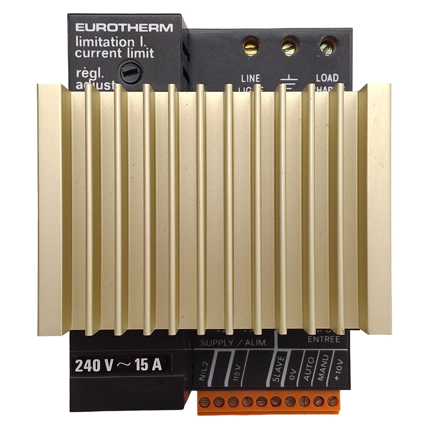 Used Eurotherm 425A/15A/240V/110V120/4MA20/PA/ENG/CL/00 Eurocube Thyristor Unit, 15A