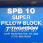 Used Lot of 2 Thomson SPB10 Super Ball Bearing Bushing Pillow Block, ø0.625in Bore