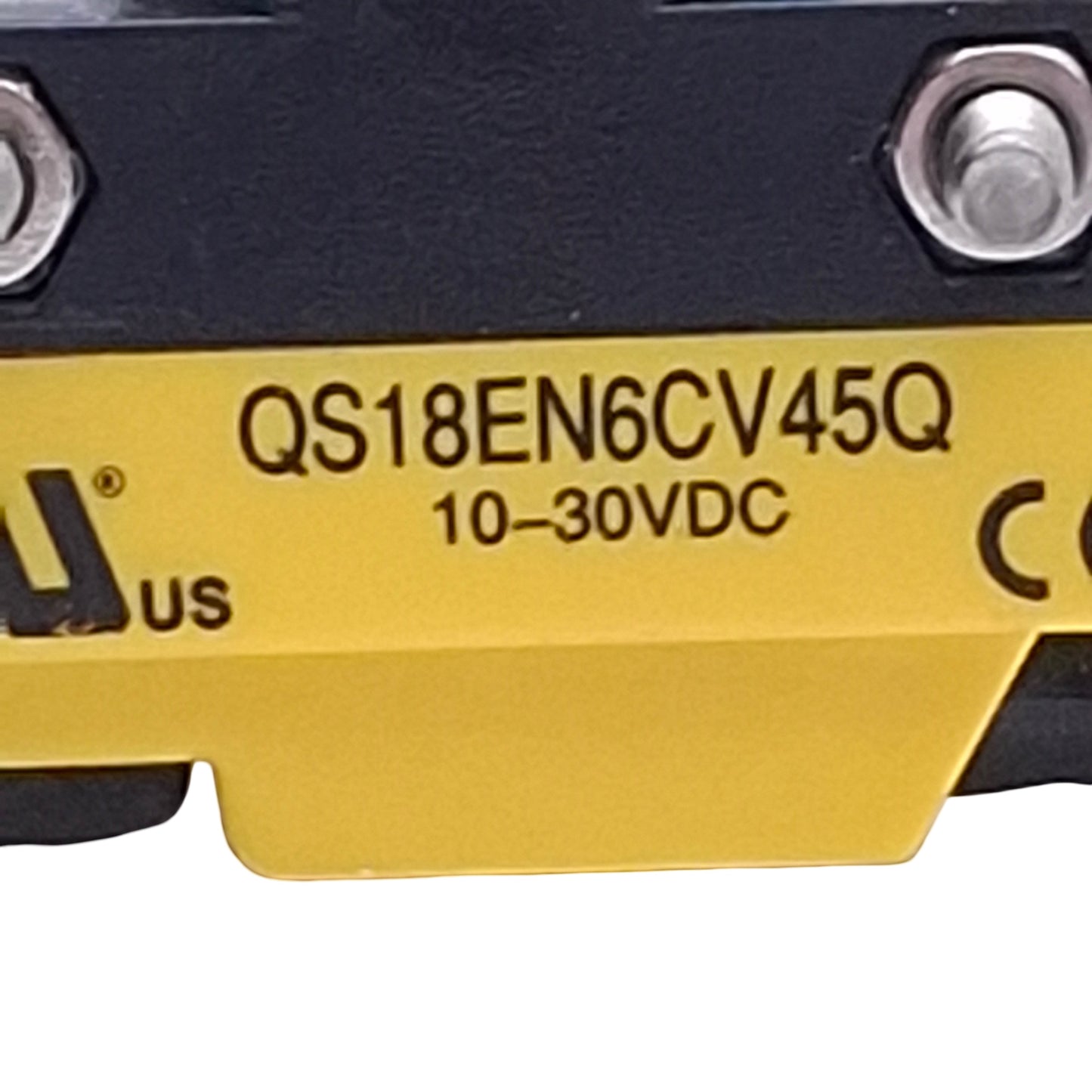 Used Banner QS18EN6CV45Q Photoelectric Sensor NPN, 43mm Range, 10-30VDC, 4-Pin M8