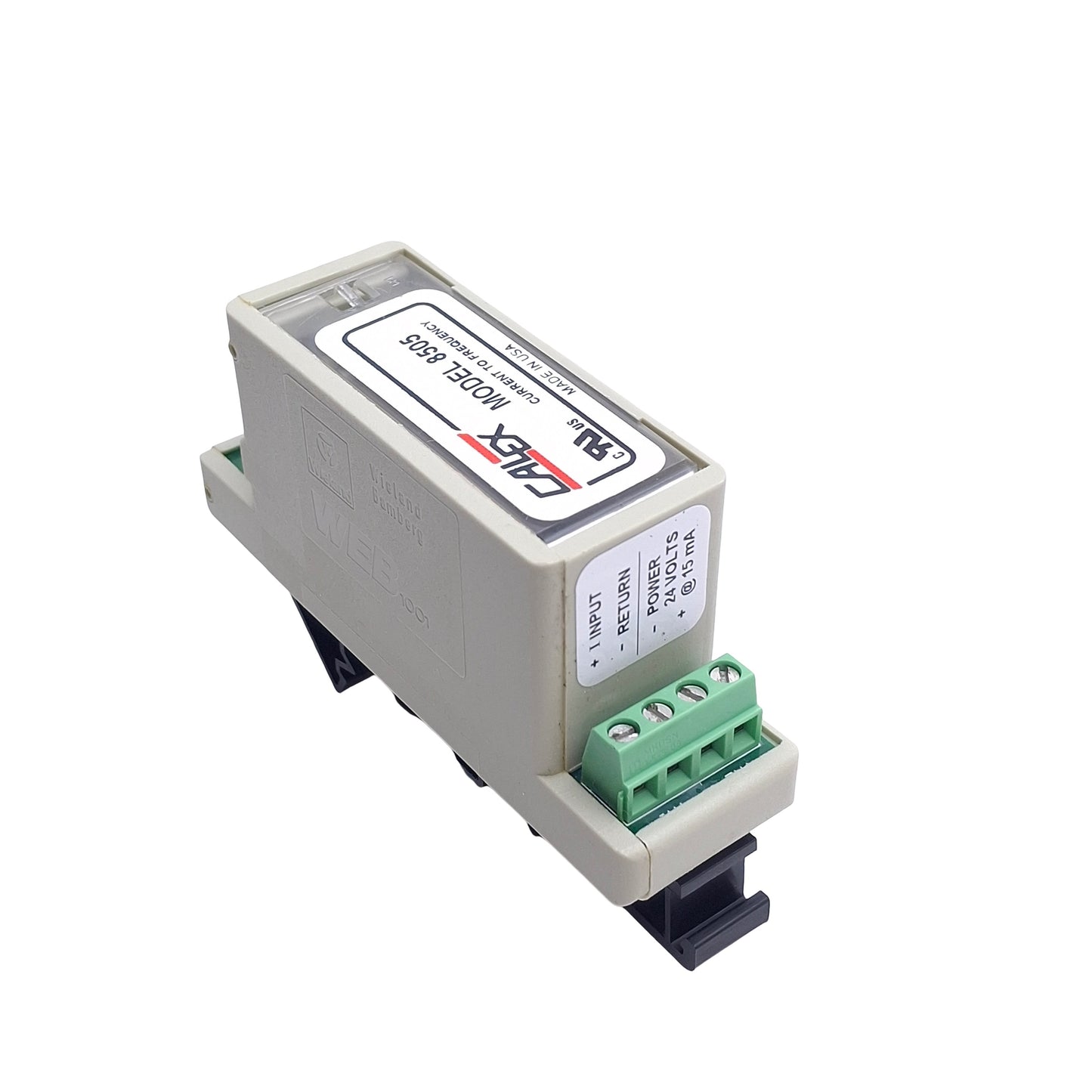 Used Calex Model 8505 Analog To Frequency Converter, 0-20mA to 0-5000Hz, 15-26VDC