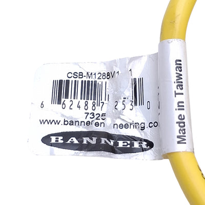 Used Banner CSB-M1288M128 QD Splitter Cable 8-pin M12 Male to Female, 9ft Length