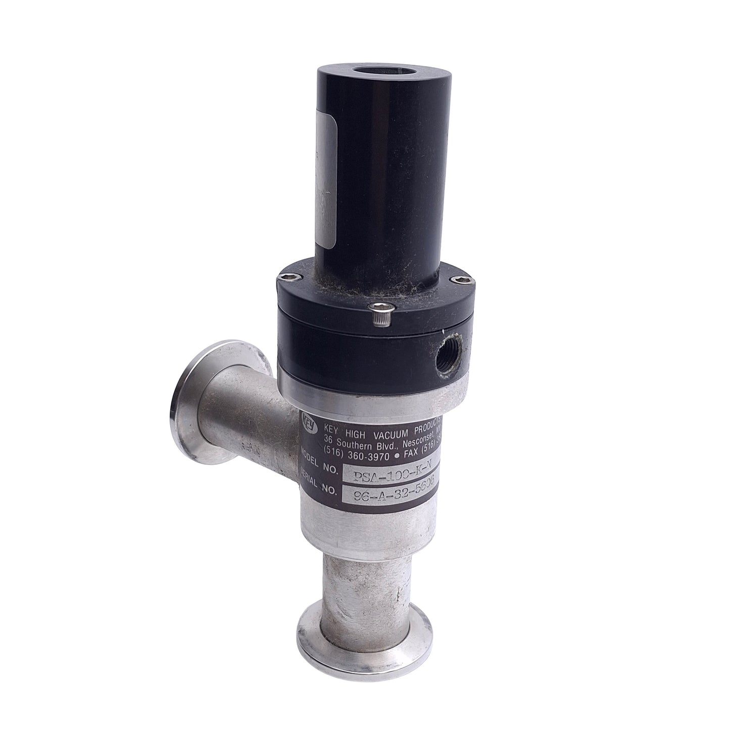 Used KeyHigh PSA-100-K-N Performance Series Vacuum Valve, 15L/s, 60-100psi, NW25
