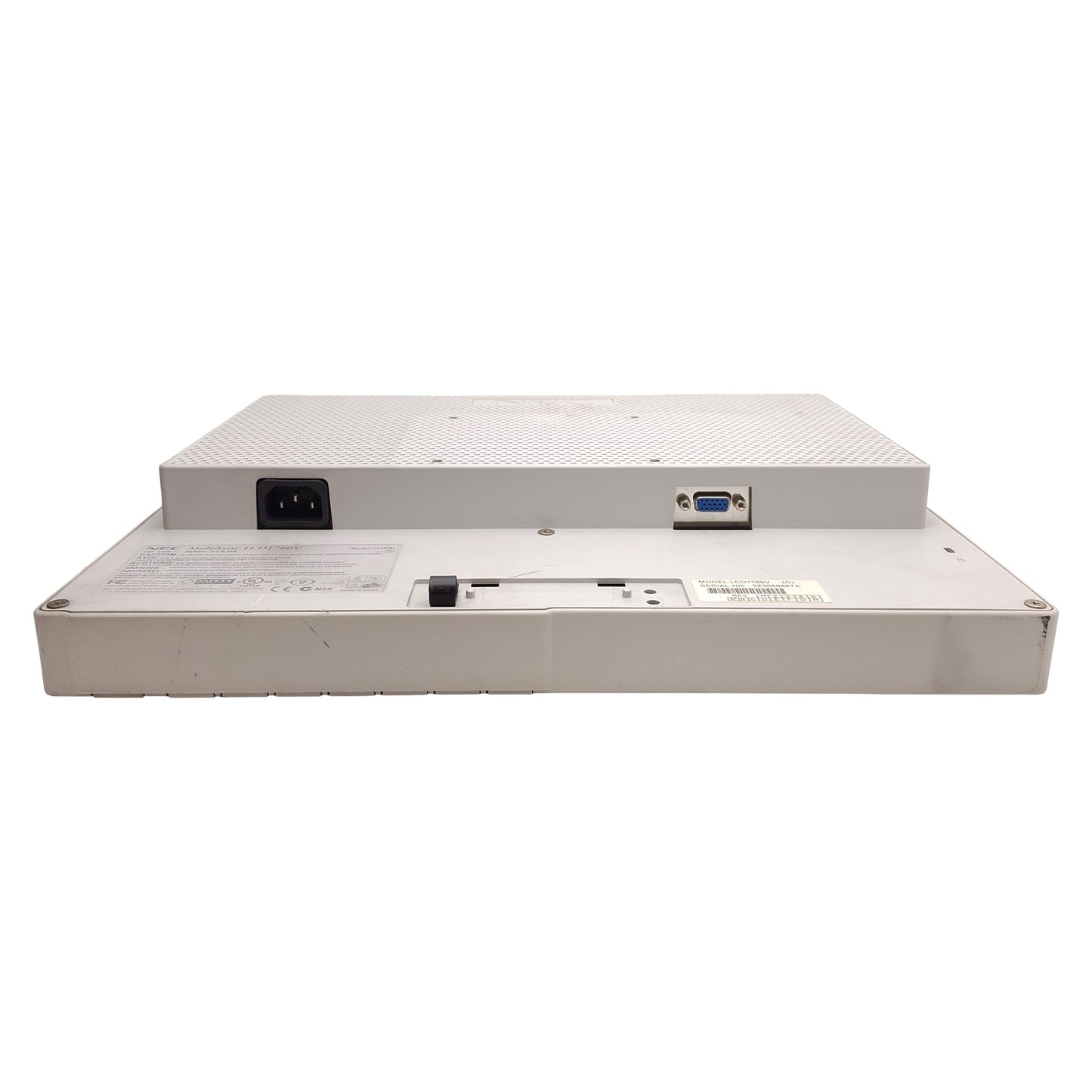Used NEC LCD1760V MultiSync LCD Monitor, 17in, 1280x1024, VGA, 100-240VAC, VESA 100mm