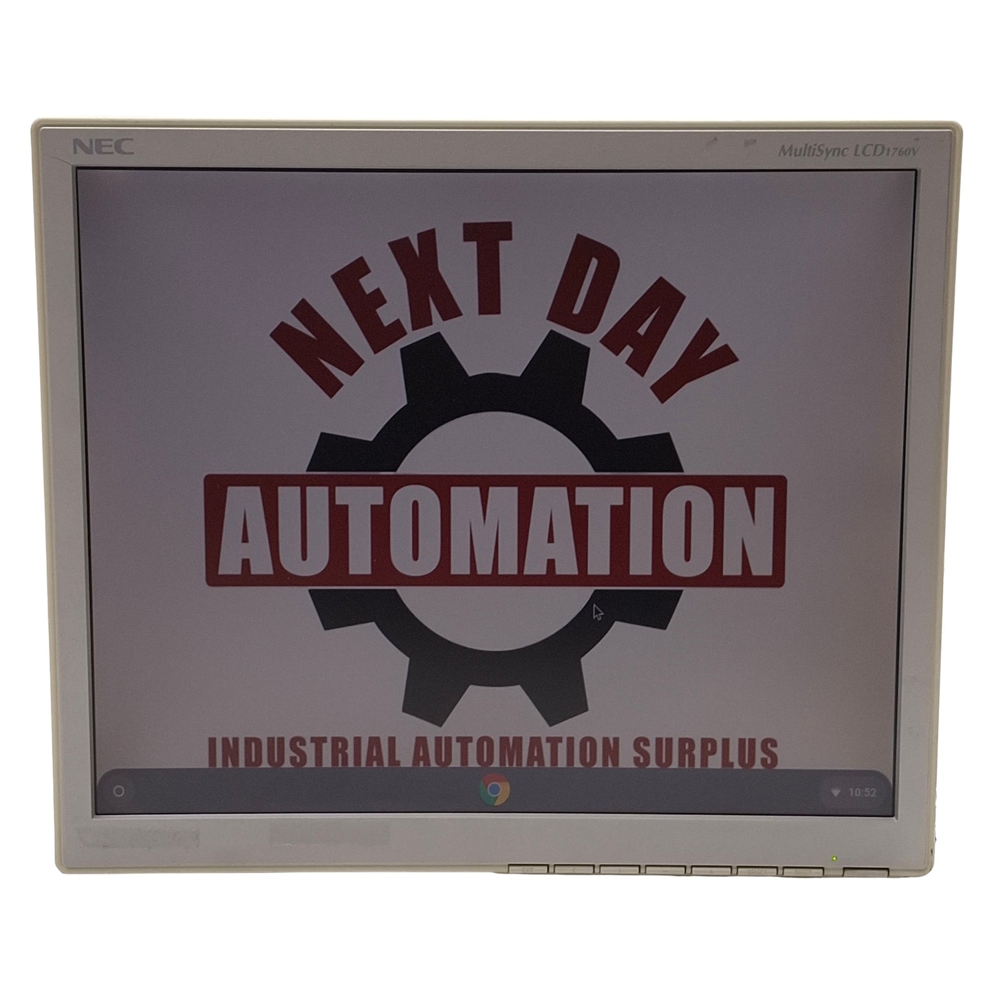 Used NEC LCD1760V MultiSync LCD Monitor, 17in, 1280x1024, VGA, 100-240VAC, VESA 100mm
