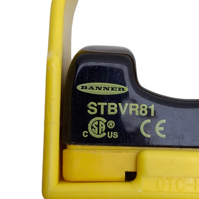 Used Banner STBVR81 Optical Touch Button Switch w/Guard, 20-30VAC/DC, 1.5ft Cable