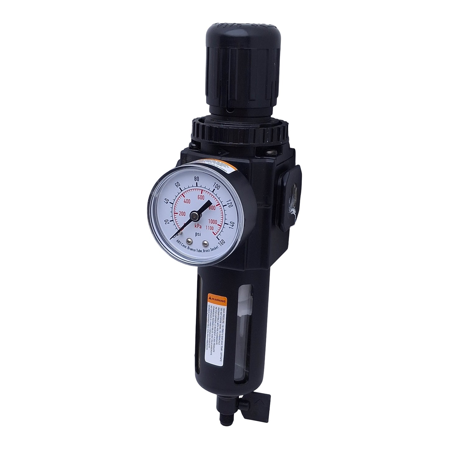 Used Speedaire 4ZK93A Pneumatic Filer/Regulator w/Gauge 0-160psi Range, 3/8" NPT