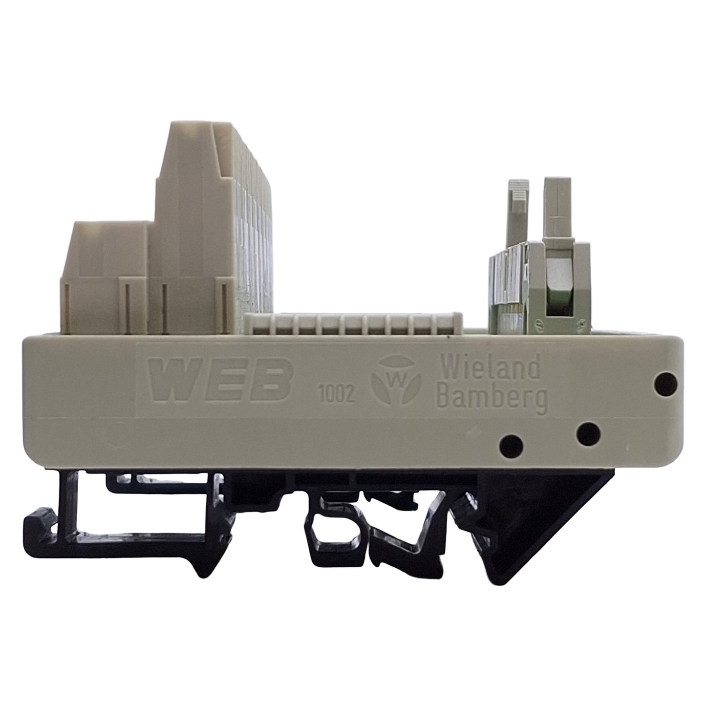 Used Wieland Electric 87.210.2210.3 Breakout Board 50-Pin Male, 60VAC/70VDC, DIN Rail