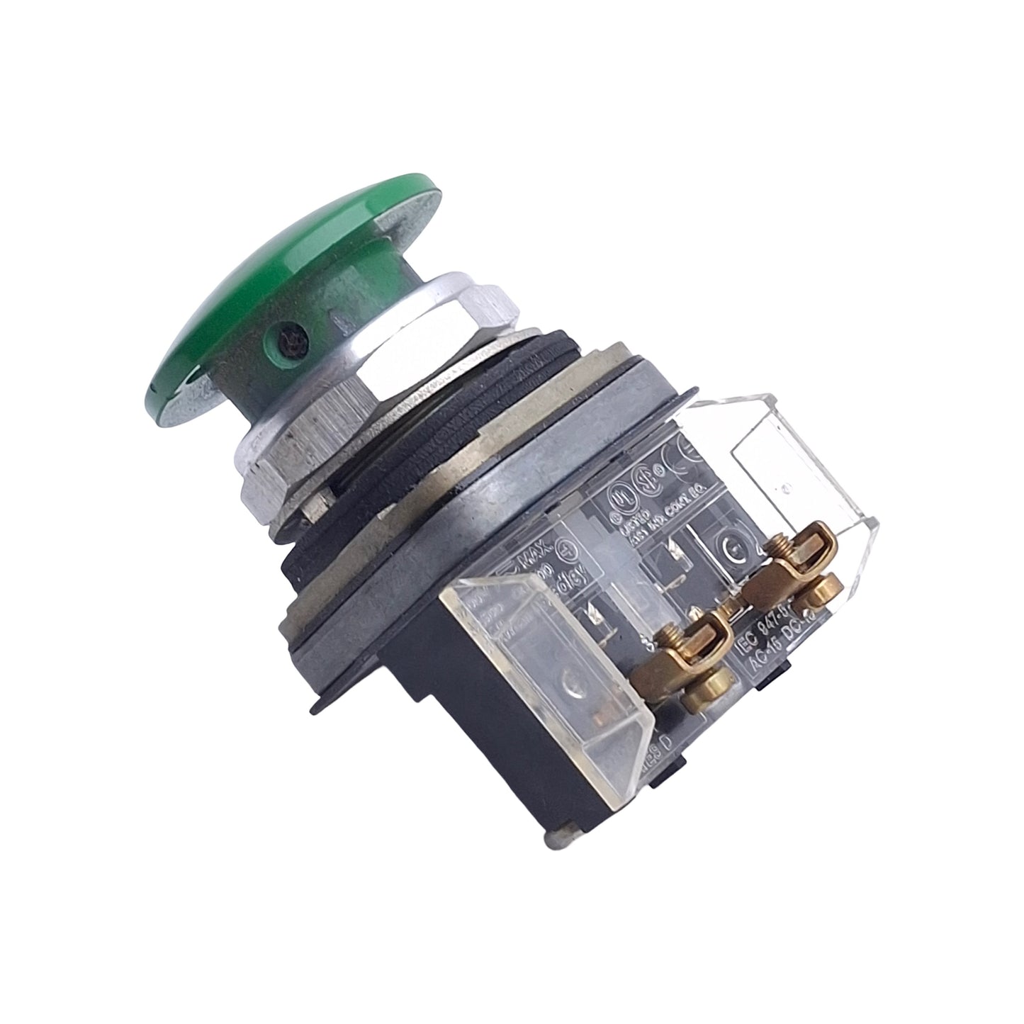 Used Allen Bradley 800T-D1D1 PushButton Switch, Momentary, 30mm, 1NO, 600VAC 10A Max