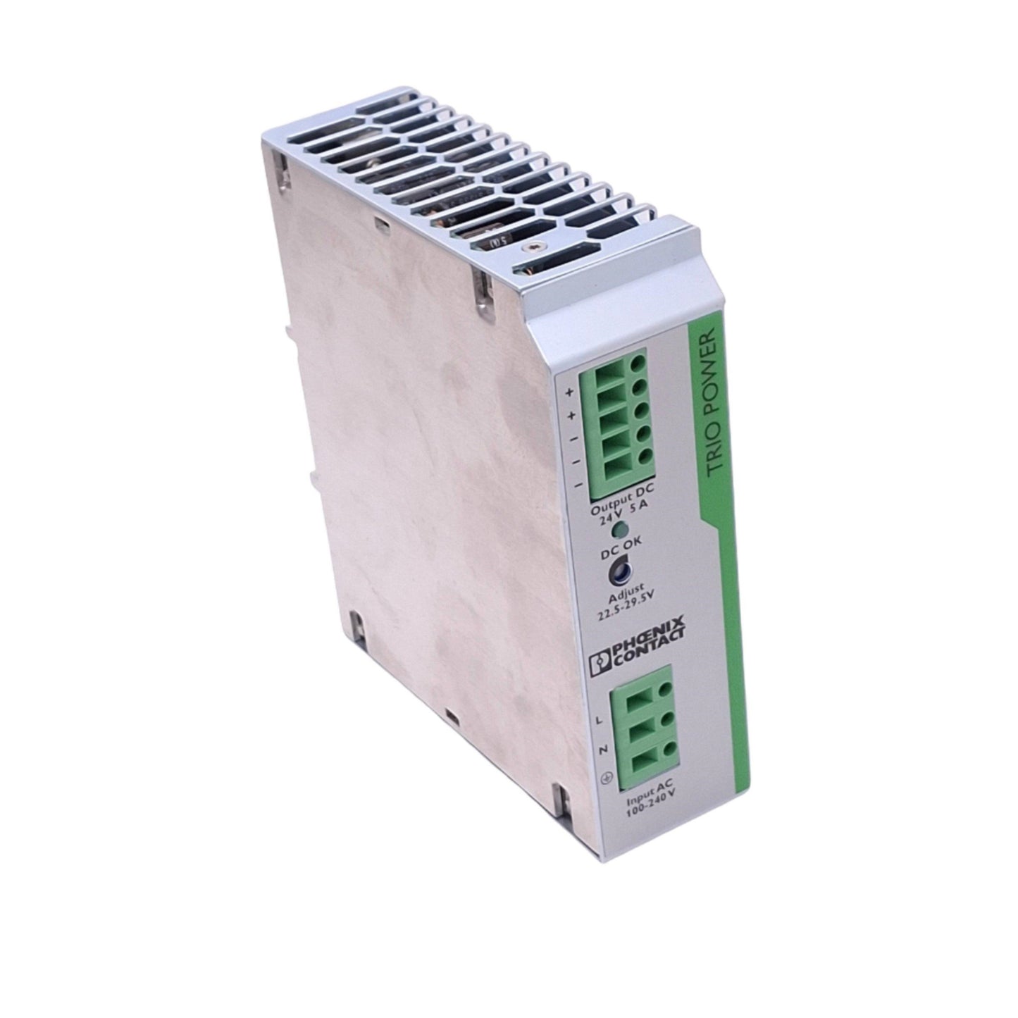 Used Phoenix Contact 2866310 TRIO-PS/1AC-24DC/5 Power Supply, 24VDC 5A Out, 120W Max