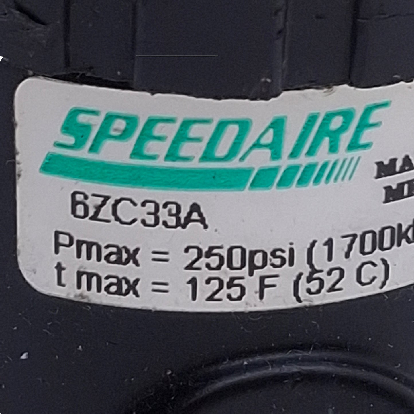 Used Lot of 2 Speedaire 6ZC33A Pressure Regulator 250psi In, 0-150psi Out, 1/8" NPT