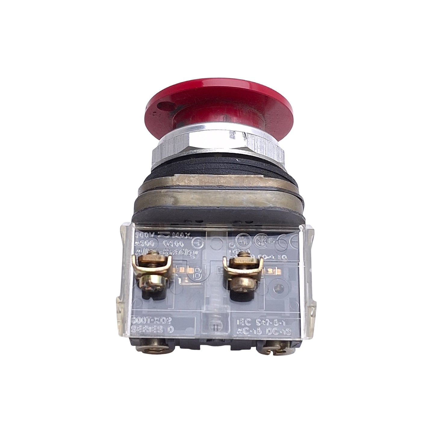 Used Allen Bradley 800T-D6D2 PushButton Switch, Momentary, 30mm, 1NC, 600VAC 10A Max