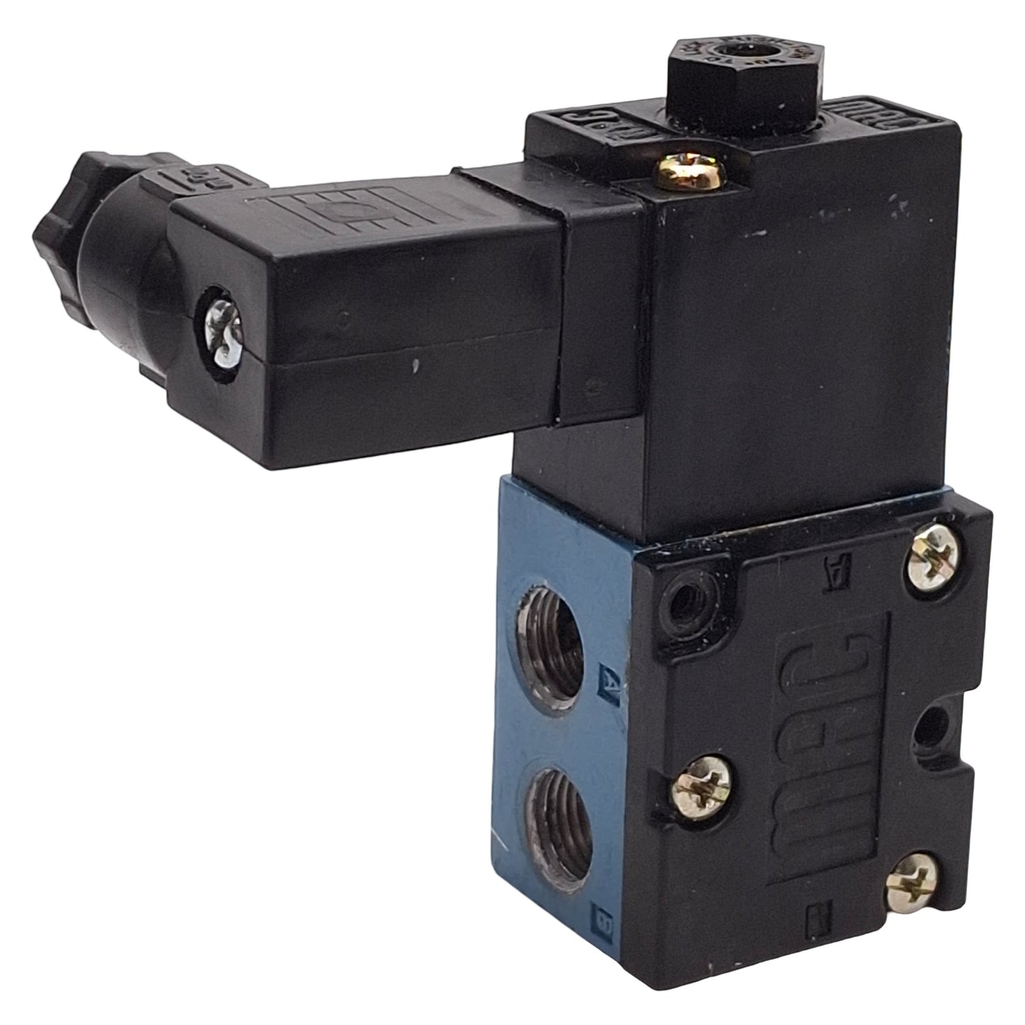 Used Mac 45A-AA1-DAAJ-2KA Solenoid Valve, 4/2-Way, Vac-120psi, 1/8in NPT, 120VAC Coil