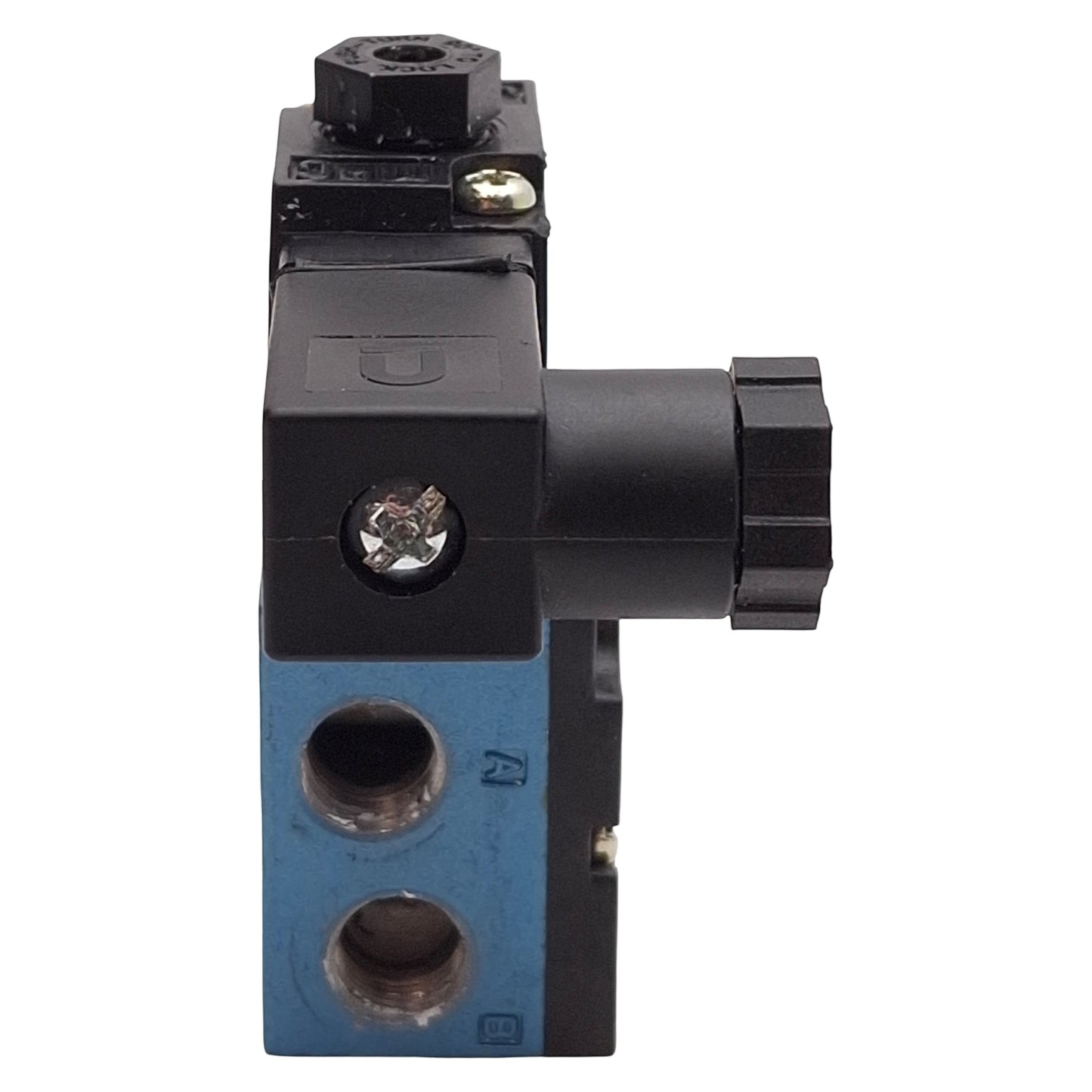 Used Mac 45A-AA1-DAAJ-1KA Solenoid Valve, 4/2-Way, Vac-120psi, 1/8in NPT, 120VAC Coil