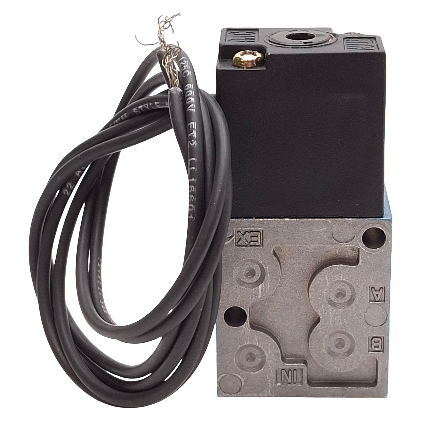 Used Mac 45A-AA1-DAAA-1BA Solenoid Valve, 4/2-Way, Vac-120psi, 1/8in NPT, 120VAC Coil