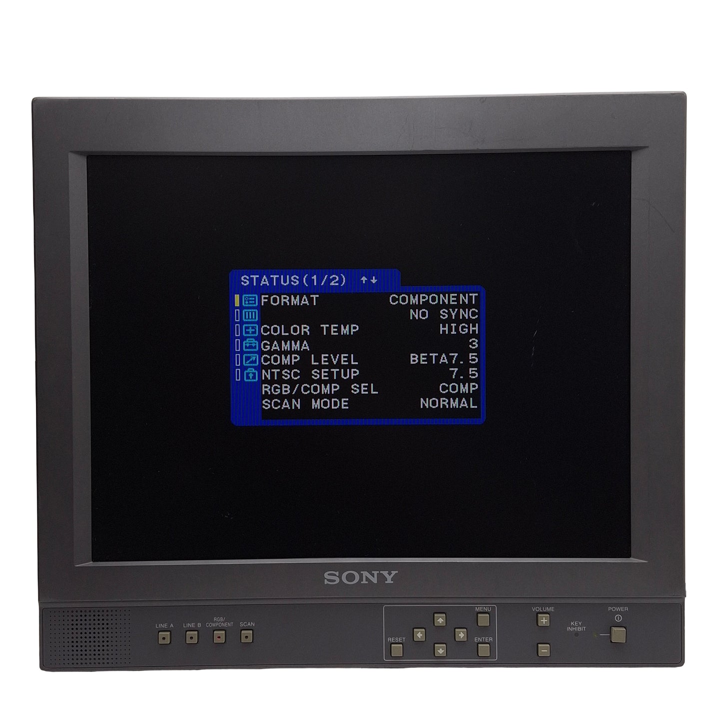 Used Sony LMD-1410 LCD Monitor, 14in, TFT, 4:3, 640:480, BNC, Y/C, 100-240VAC