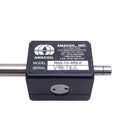 Used Amacoil RS3-10-4R5.0 Rolling Ring Linear Drive Nut, 5mm Pitch, 345mm Rail Length