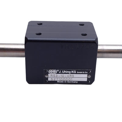 Used Amacoil RS3-10-4R5.0 Rolling Ring Linear Drive Nut, 5mm Pitch, 425mm Rail Length