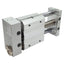 Used SMC NCDY2S15H-0200 Guided Cylinder, ø5/8in Bore, 2in Stroke, 100psi, #10-32UNF
