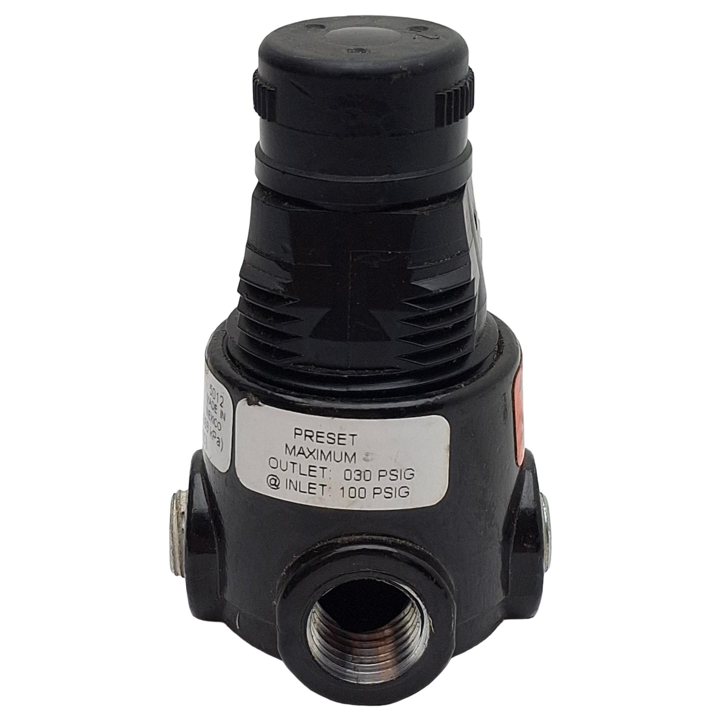 Used Parker 14R111FCL030 Pneumatic Regulator, 2-Way, 1/4in NPT, 100psi In, 30psi Set