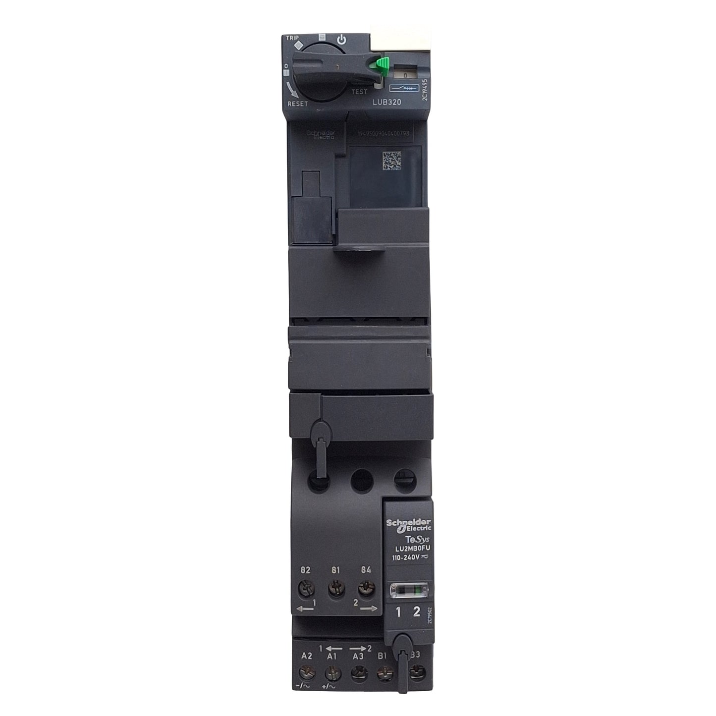 New Schneider Electric LU2B32FU Reversing Power Base 3-Pole, 32A, 110-240VAC/DC Coil
