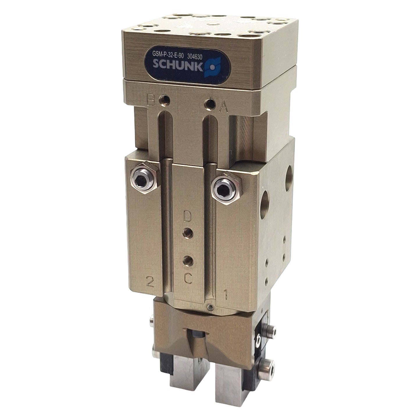 Used Schunk GSM-P-32-E-090 Rotary Gripping Module W/ Parallel Gripper, 4mm Stroke