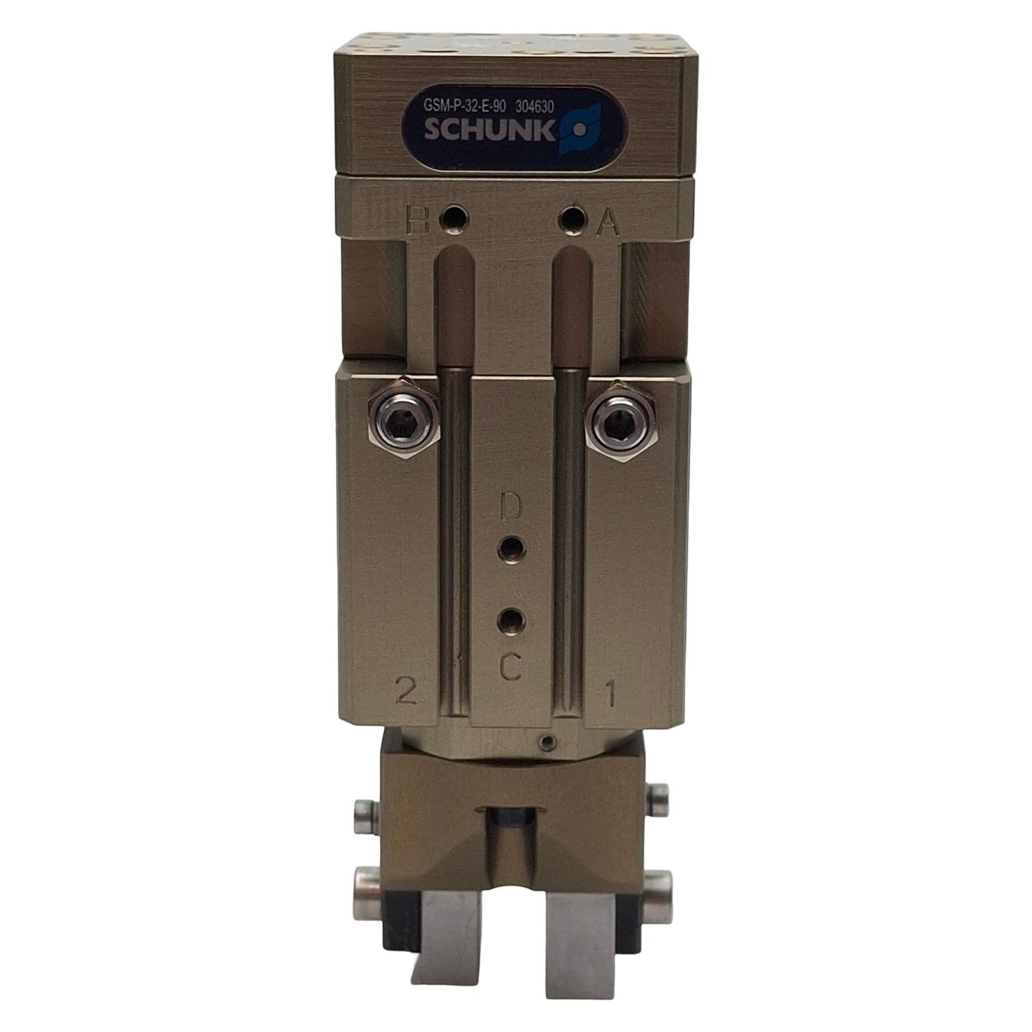 Used Schunk GSM-P-32-E-090 Rotary Gripping Module W/ Parallel Gripper, 4mm Stroke