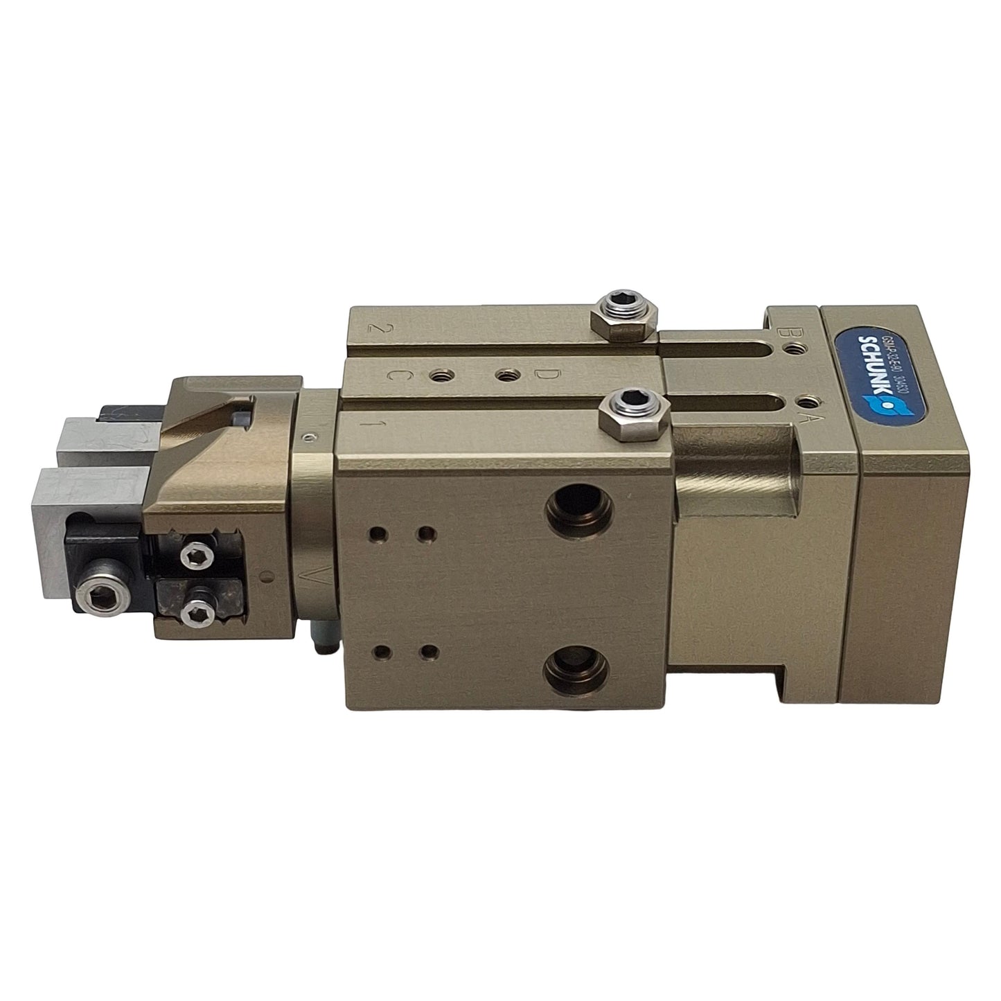 Used Schunk GSM-P-32-E-090 Rotary Gripping Module W/ Parallel Gripper, 4mm Stroke