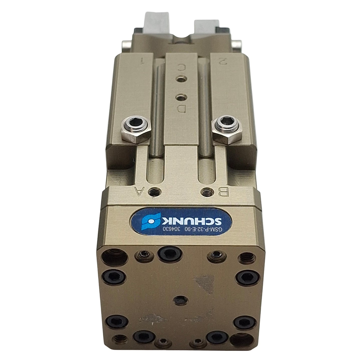 Used Schunk GSM-P-32-E-090 Rotary Gripping Module W/ Parallel Gripper, 4mm Stroke