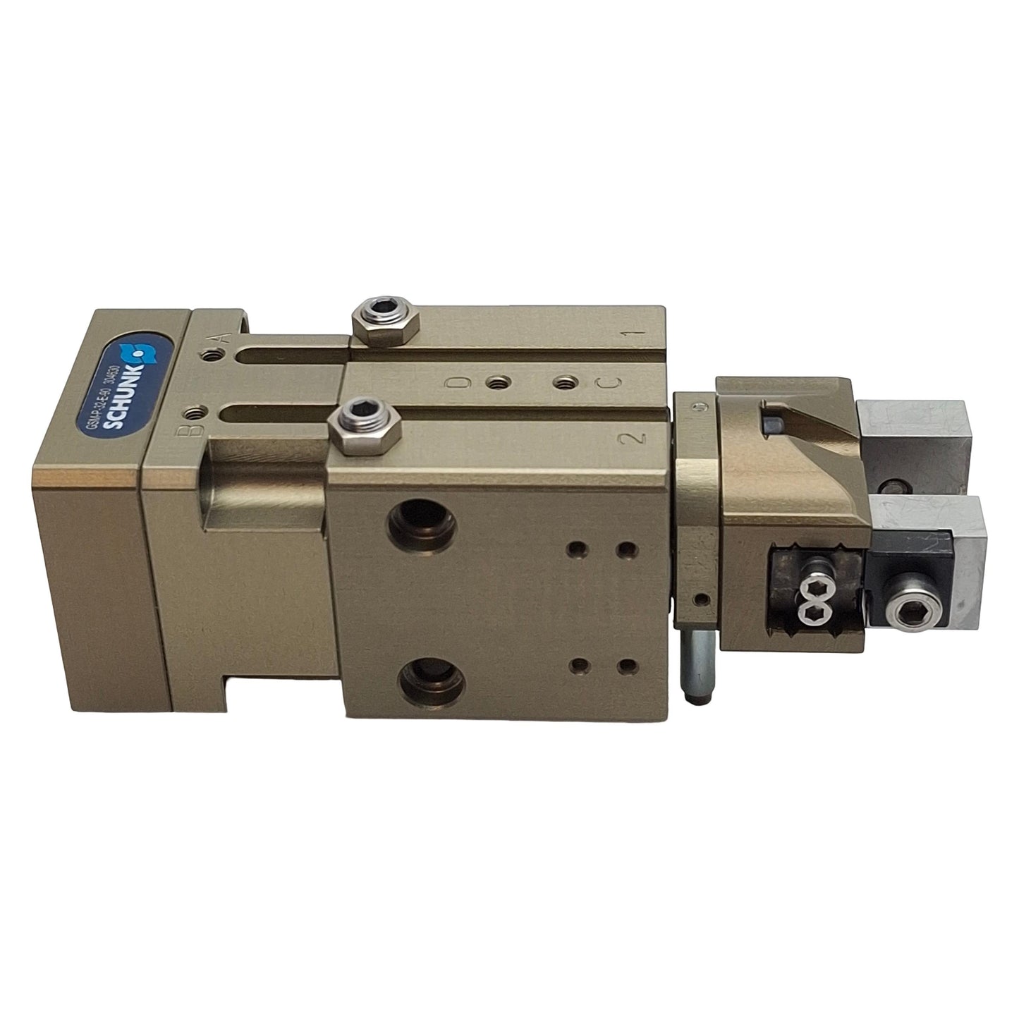 Used Schunk GSM-P-32-E-090 Rotary Gripping Module W/ Parallel Gripper, 4mm Stroke