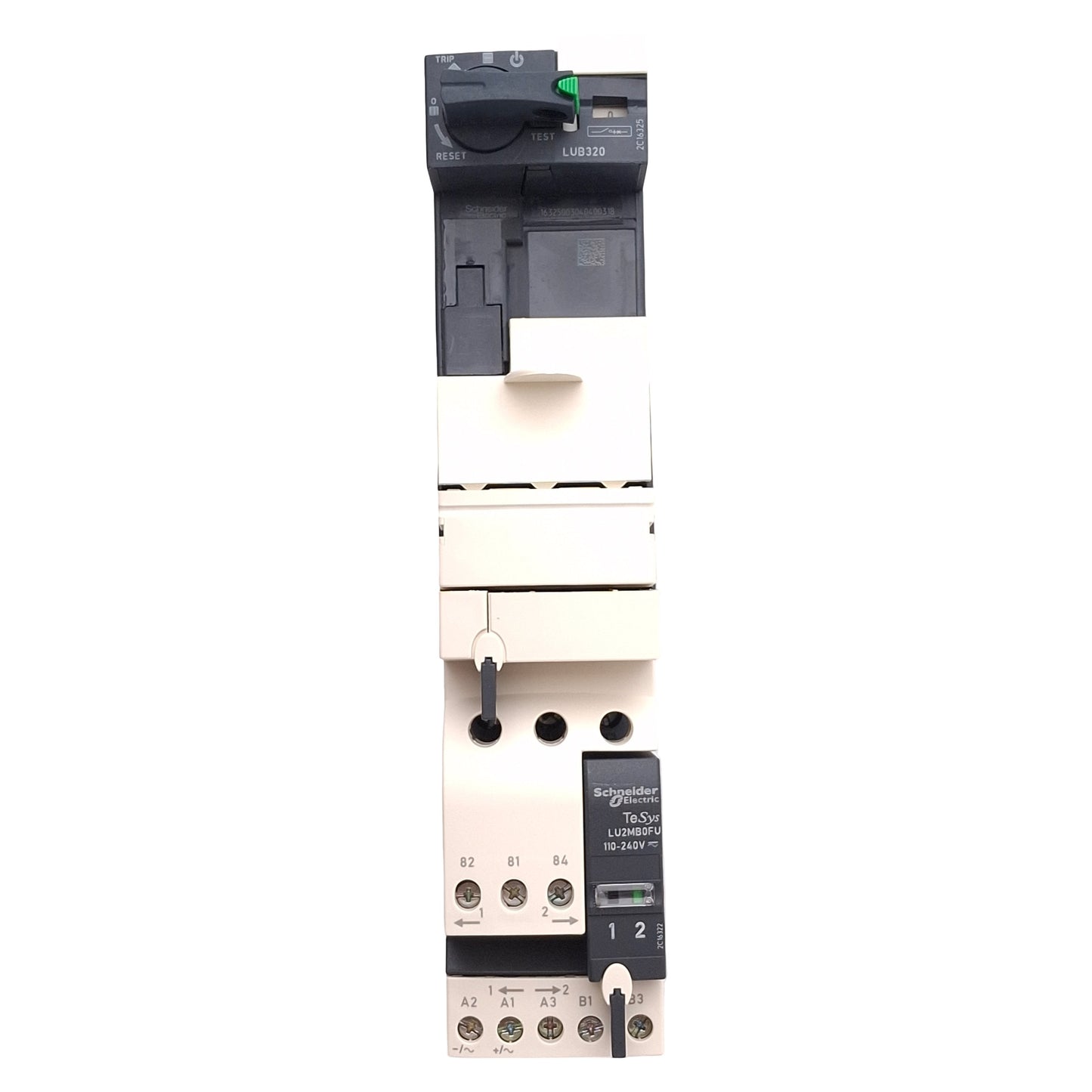 New Schneider Electric LU2B32FU Reversing Power Base, 3P, 32A, 110-240VAC/DC Coil