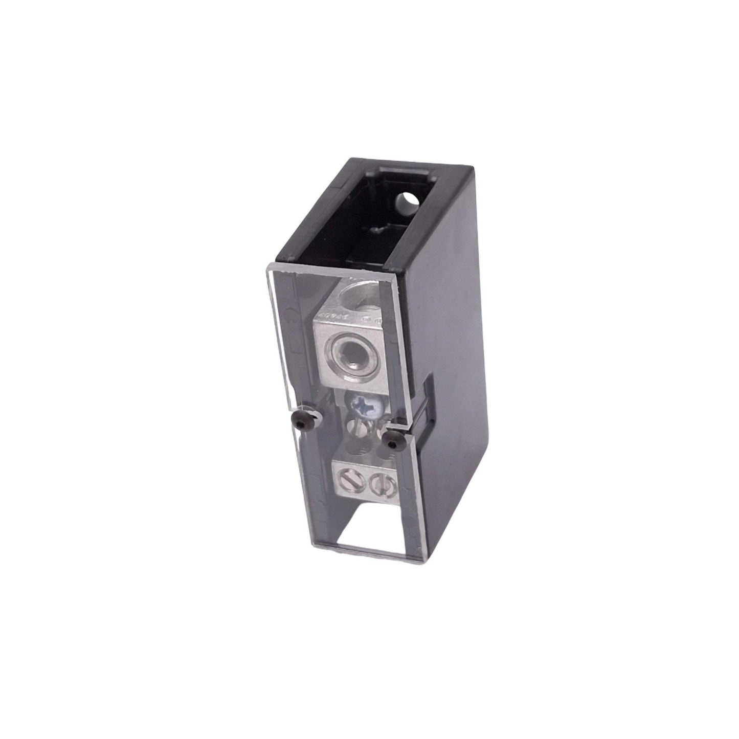 Used Square D 9080LBA162104 Power Distribution Block, 1-Line 4-Load, 600VAC 175A Max