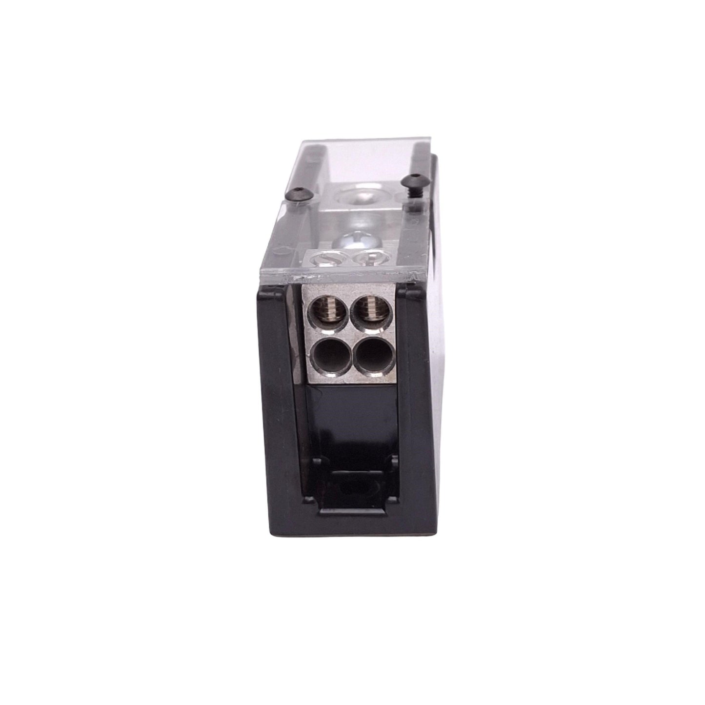 Used Square D 9080LBA162104 Power Distribution Block, 1-Line 4-Load, 600VAC 175A Max