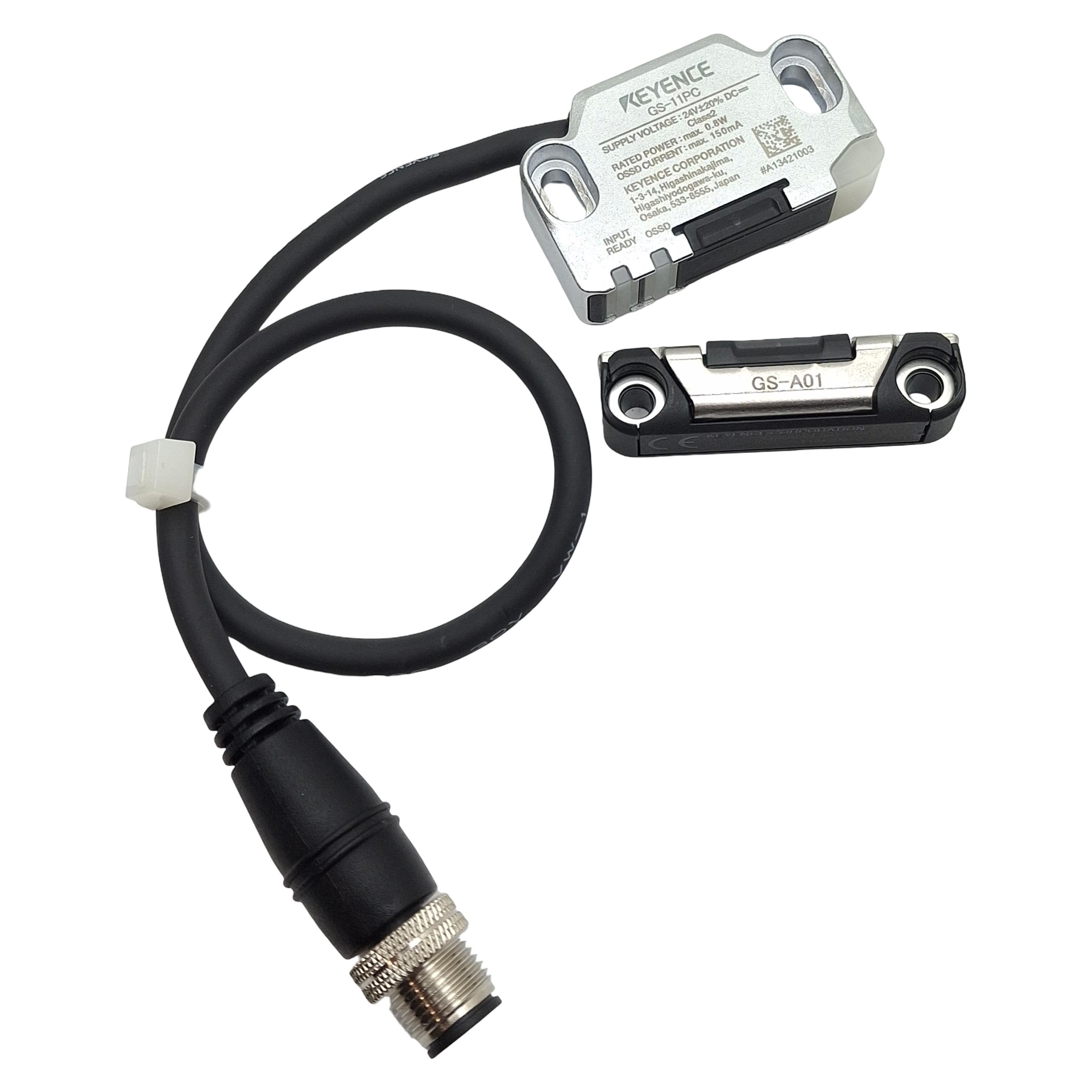 Keyence GS-11PC Safety Interlocking Switch PNP 24VDC 0.8W, 18/14mm Ran ...