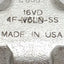 Used Parker 4F-V6LN-SS Stainless Steel Needle Valve, 2-Way, 1/4in NPT, 5000psi Max
