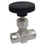 Used Parker 4F-V6LN-SS Stainless Steel Needle Valve, 2-Way, 1/4in NPT, 5000psi Max