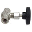 Used Parker 4F-V6LN-SS Stainless Steel Needle Valve, 2-Way, 1/4in NPT, 5000psi Max