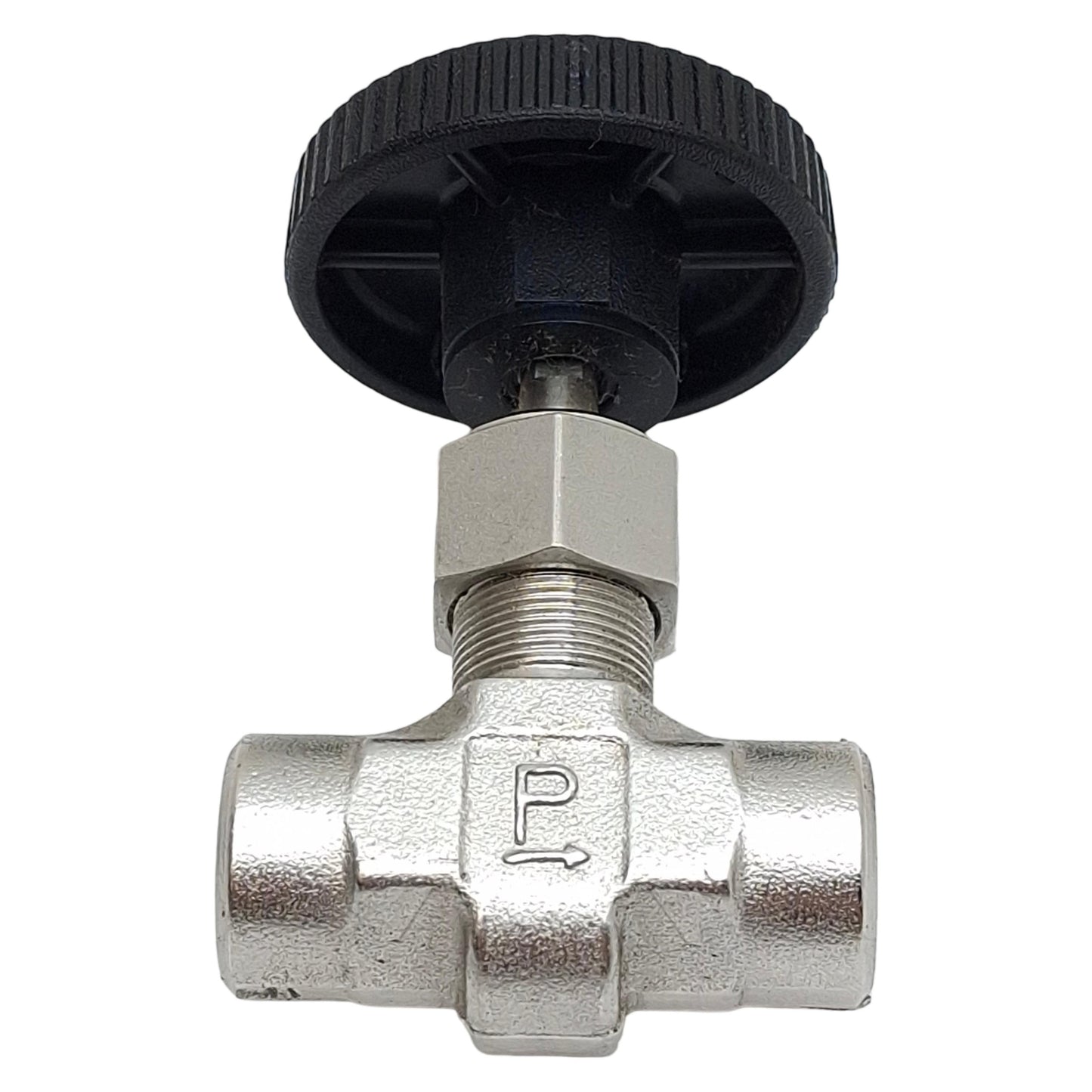 Used Parker 4F-V6LN-SS Stainless Steel Needle Valve, 2-Way, 1/4in NPT, 5000psi Max