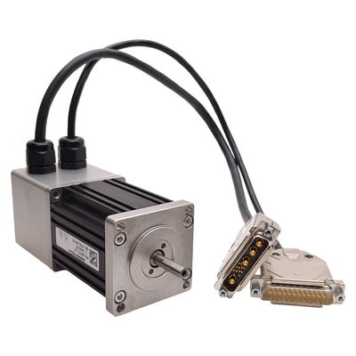 Used Aerotech BM75-D25-E2500H-3.8 Servo Motor, 192W, 240VAC, ø1/4in Shaft, NEMA 23