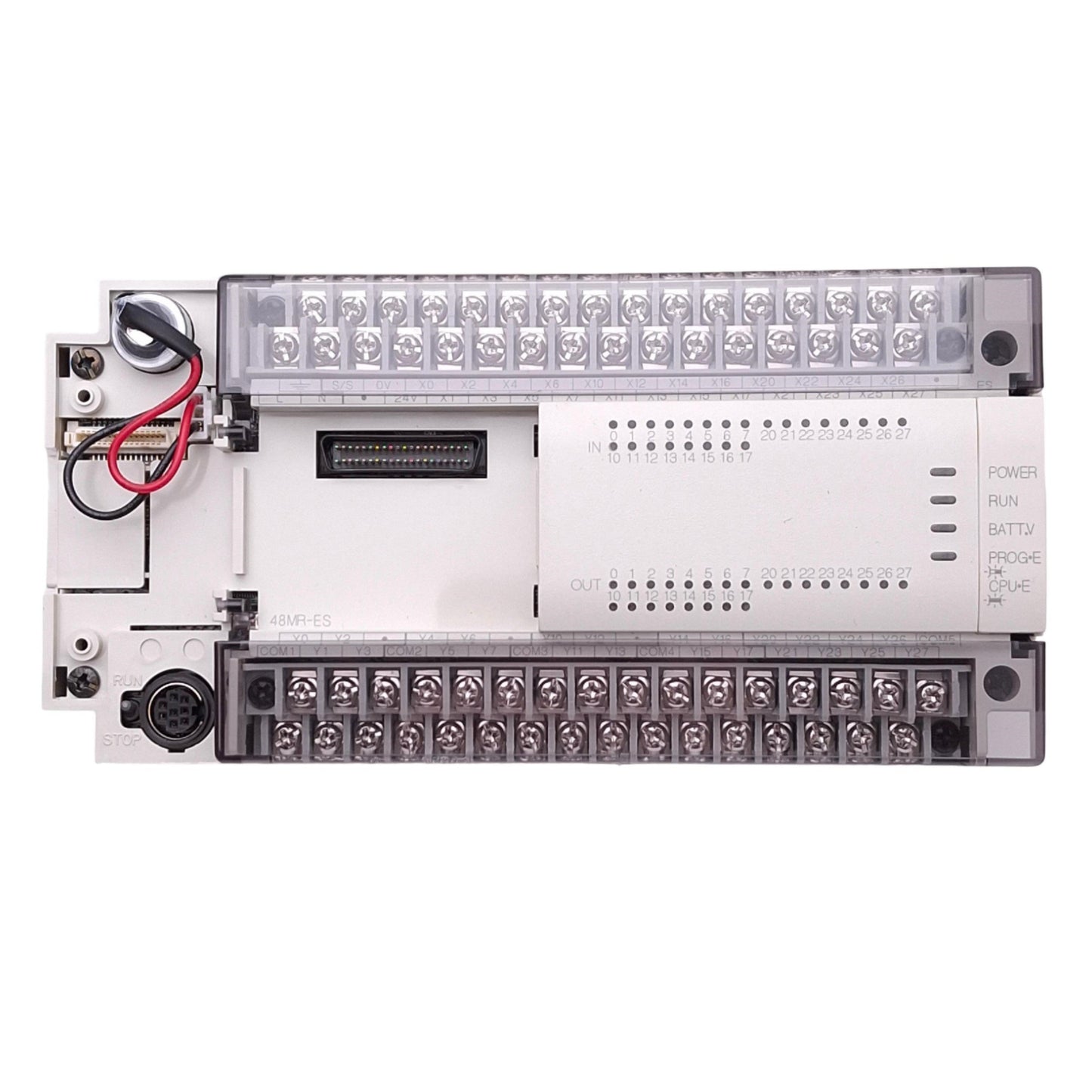 Used Mitsubishi FX2N-48MR-ES/UL Controller for MELSEC-F PLC, 24DI 24DO, 100-240VAC