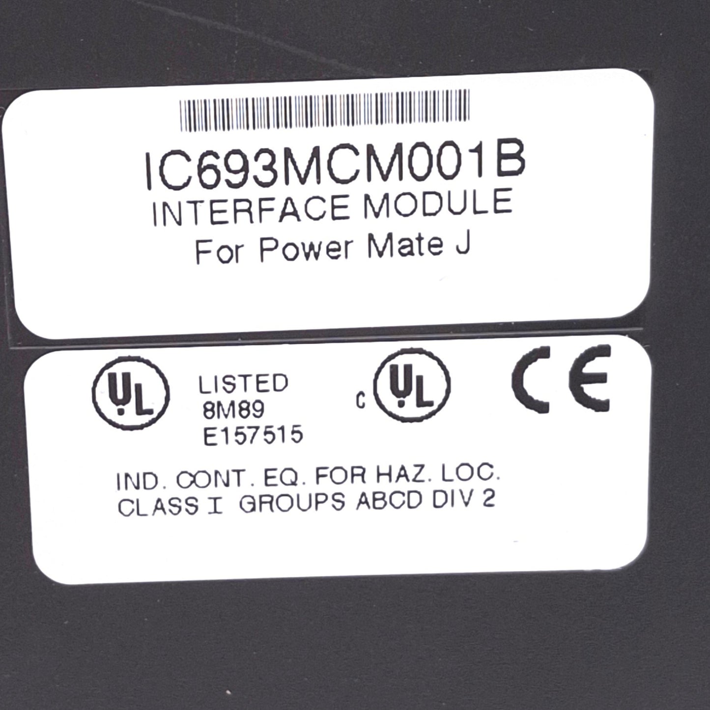 Used GE Fanuc IC693MCM001B Interface Module for Power Mate J Servo, 2-Axis, 24VDC