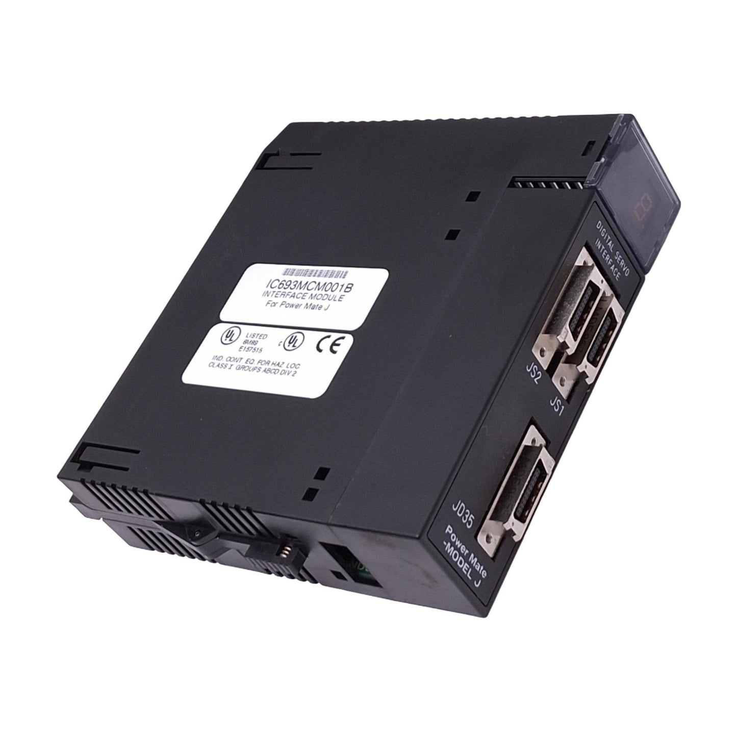 Used GE Fanuc IC693MCM001B Interface Module for Power Mate J Servo, 2-Axis, 24VDC