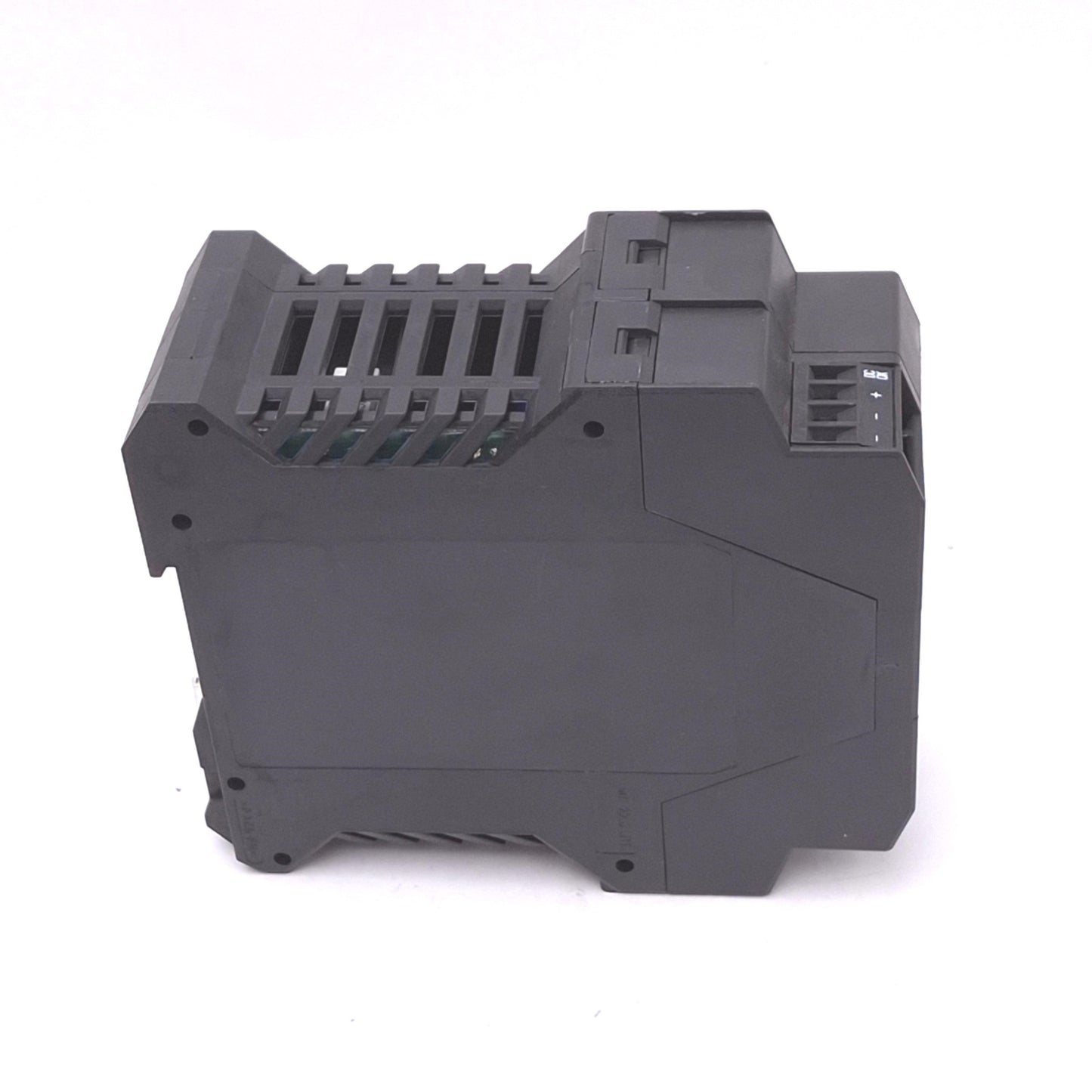 Used Cognex ACC-24I Power Supply, 100-240VAC/90-350VDC In, 24VDC 2A Out, DIN Rail