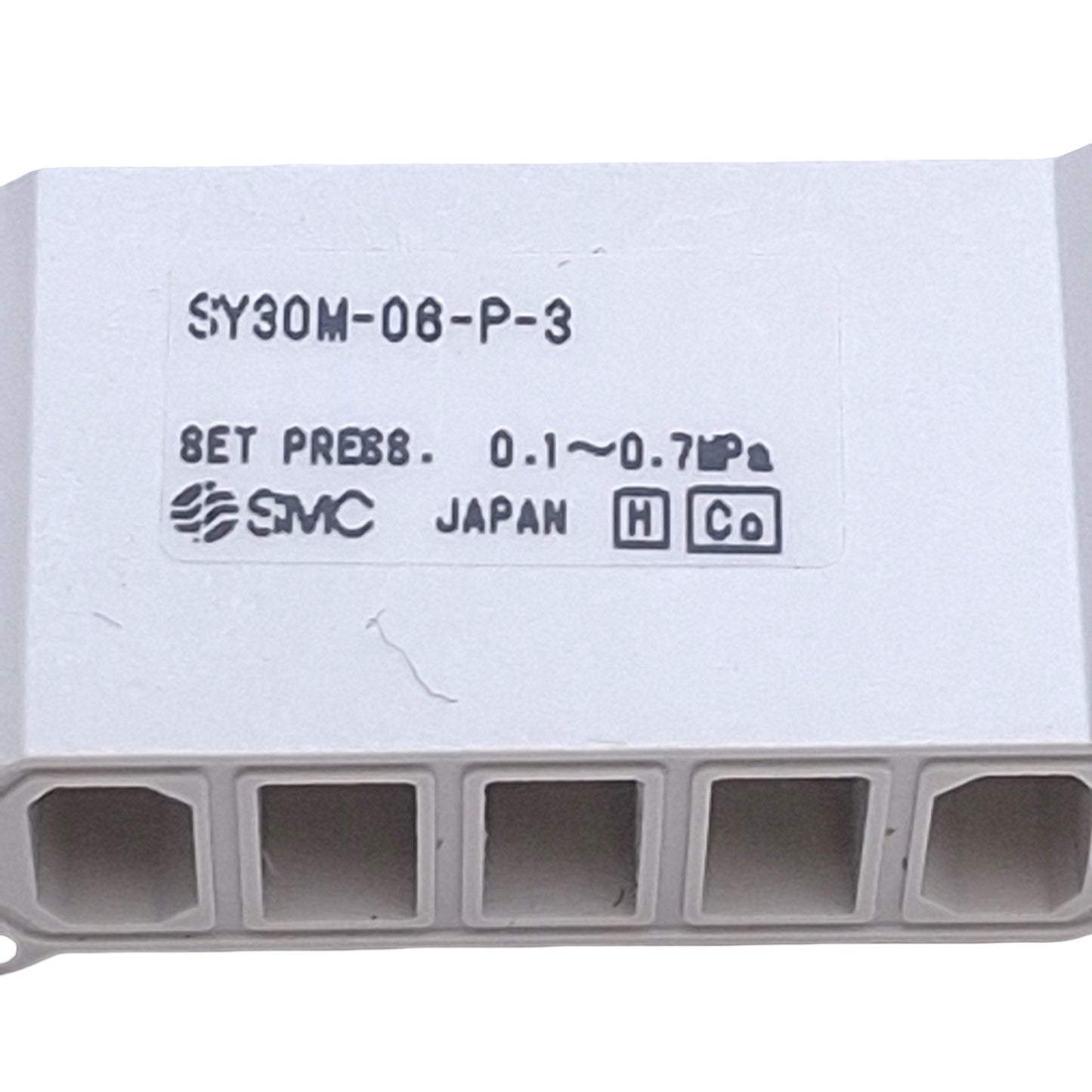 Used SMC SY30M-06-P-3 Solenoid Valve Regulator Module w/ 0-1MPa Gauge, 0.1-0.7MPa