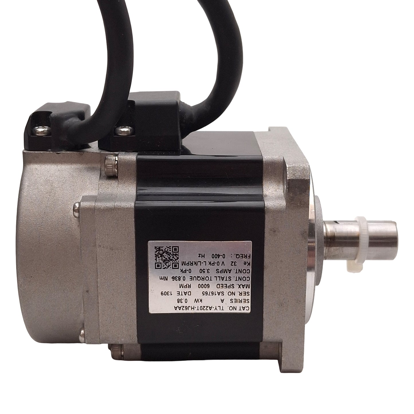 Used Allen Bradley TLY-A220T-HJ62AA Servo Motor, 0.38kW, 6000rpm, 3Ø 230VAC, ø70mm