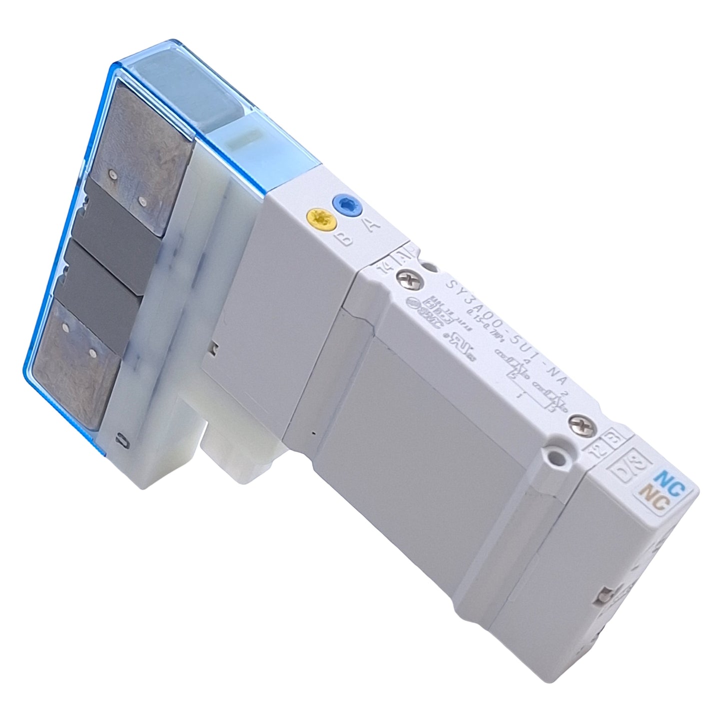 Used SMC SY3A00-5U1-NA Dual Solenoid Valve, 4-Position 3-Port, 0.7MPa, 24VDC Coil
